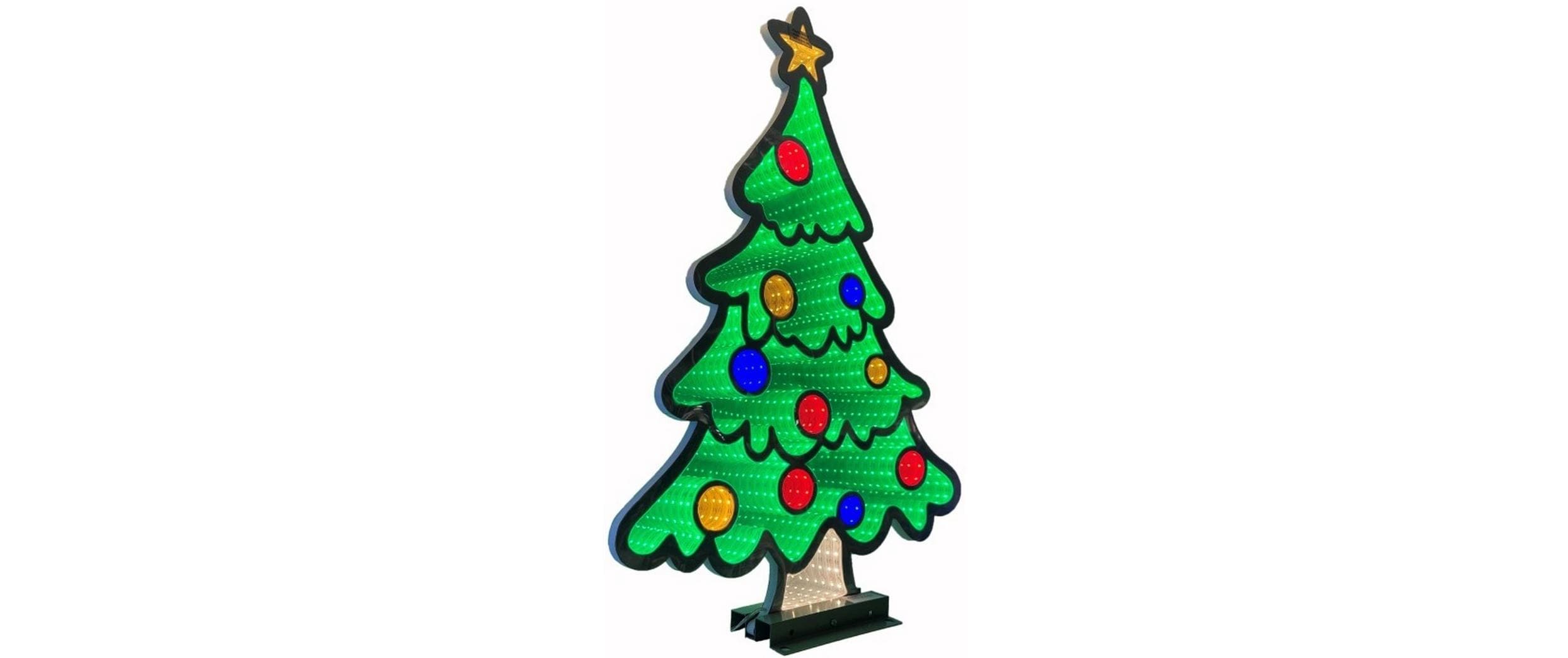 Dameco LED Figur Baum Infinity Effekt, 5 cm x 44.5 cm x 64.5 cm Dameco LED Figur Baum Infinity Effekt, 5 cm x 44.5 cm x 64.5 cm