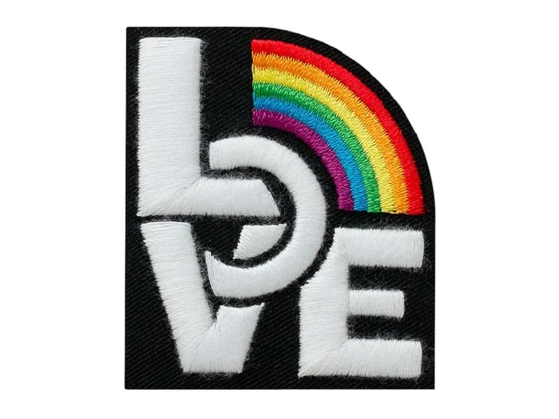 Mono-Quick Aufbügelbild Midi Love Regenbogen 1 Stück