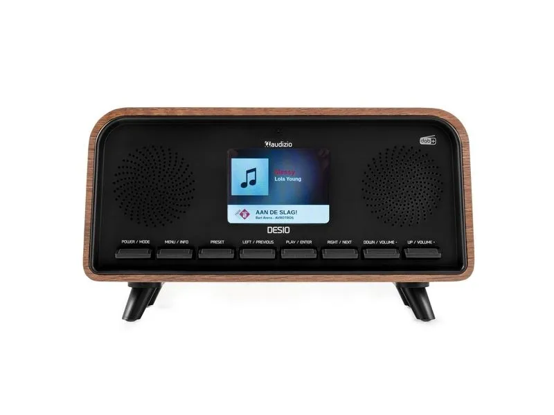 Audizio Desio-DWD Retro DAB+ Radio, Stereo, BT, darkwood Dunkelbraun Audizio Desio-DWD Retro DAB+ Radio, Stereo, BT, darkwood Dunkelbraun