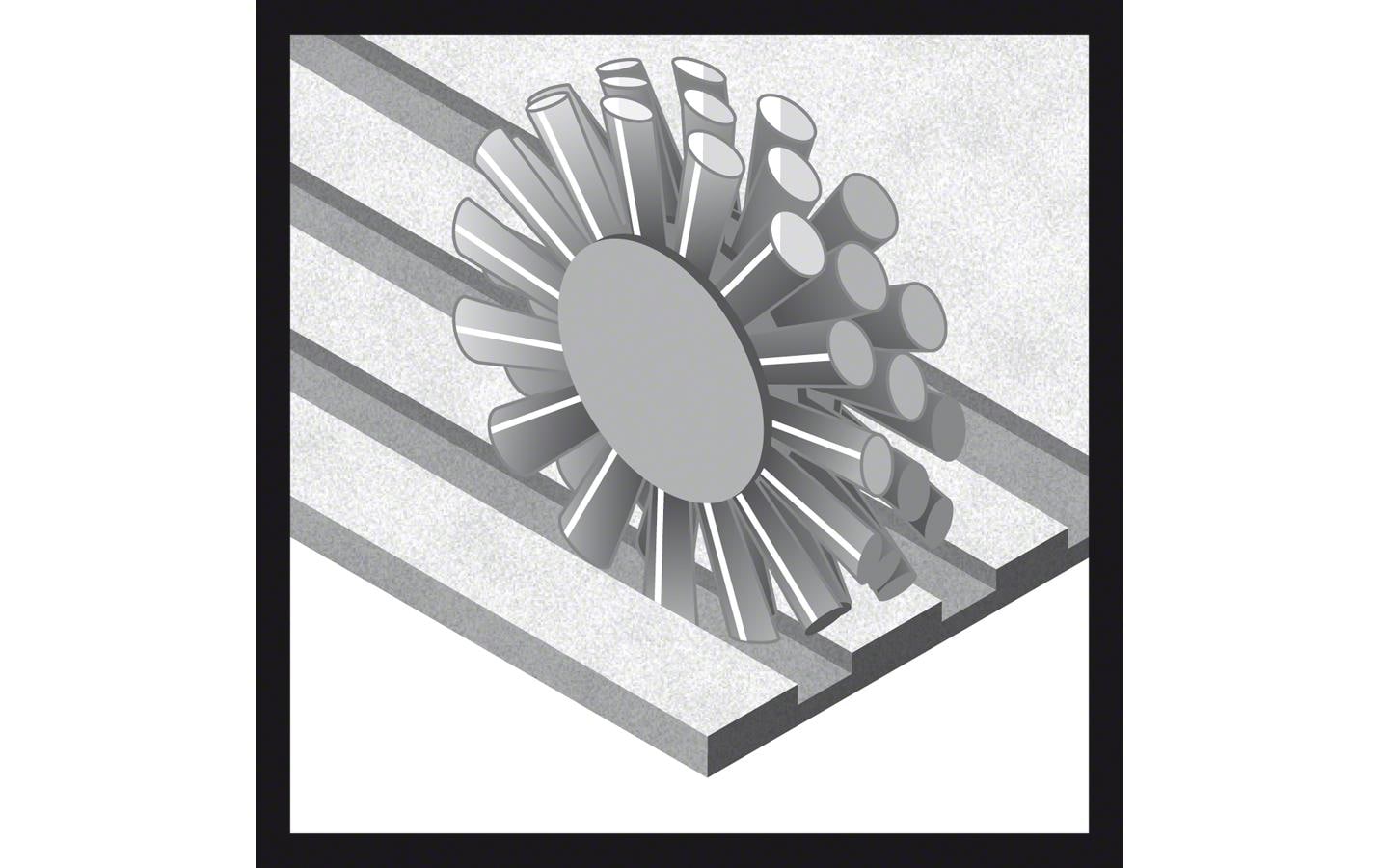 Bosch Professional Scheibenbürste X-LOCK 115 mm, gewellter Stahldraht
