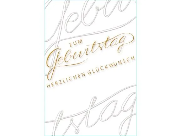 ABC Glückwunschkarte Geburtstag 12.5 x 17.6 cm ABC Glückwunschkarte Geburtstag 12.5 x 17.6 cm