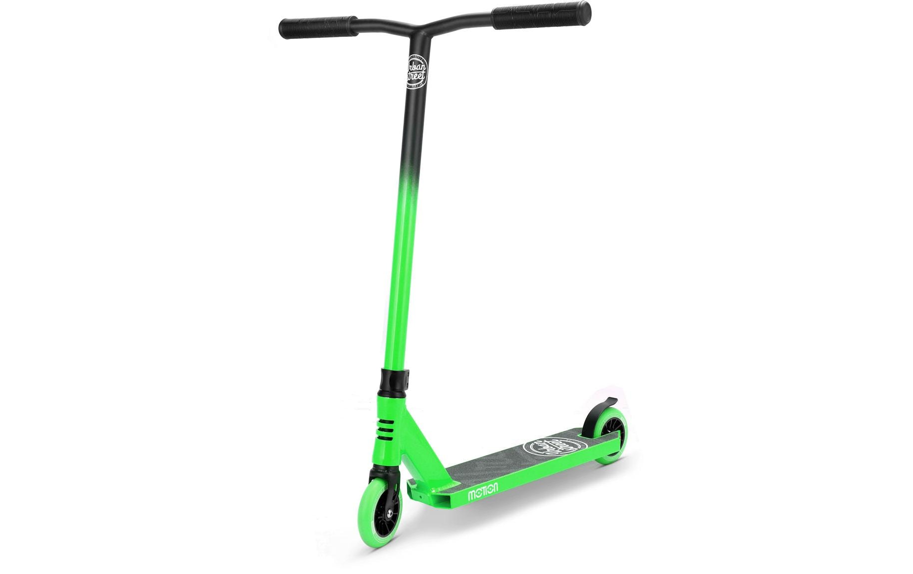 Motion Scooter Freestyle, Urban Pro, Schwarz / Grün