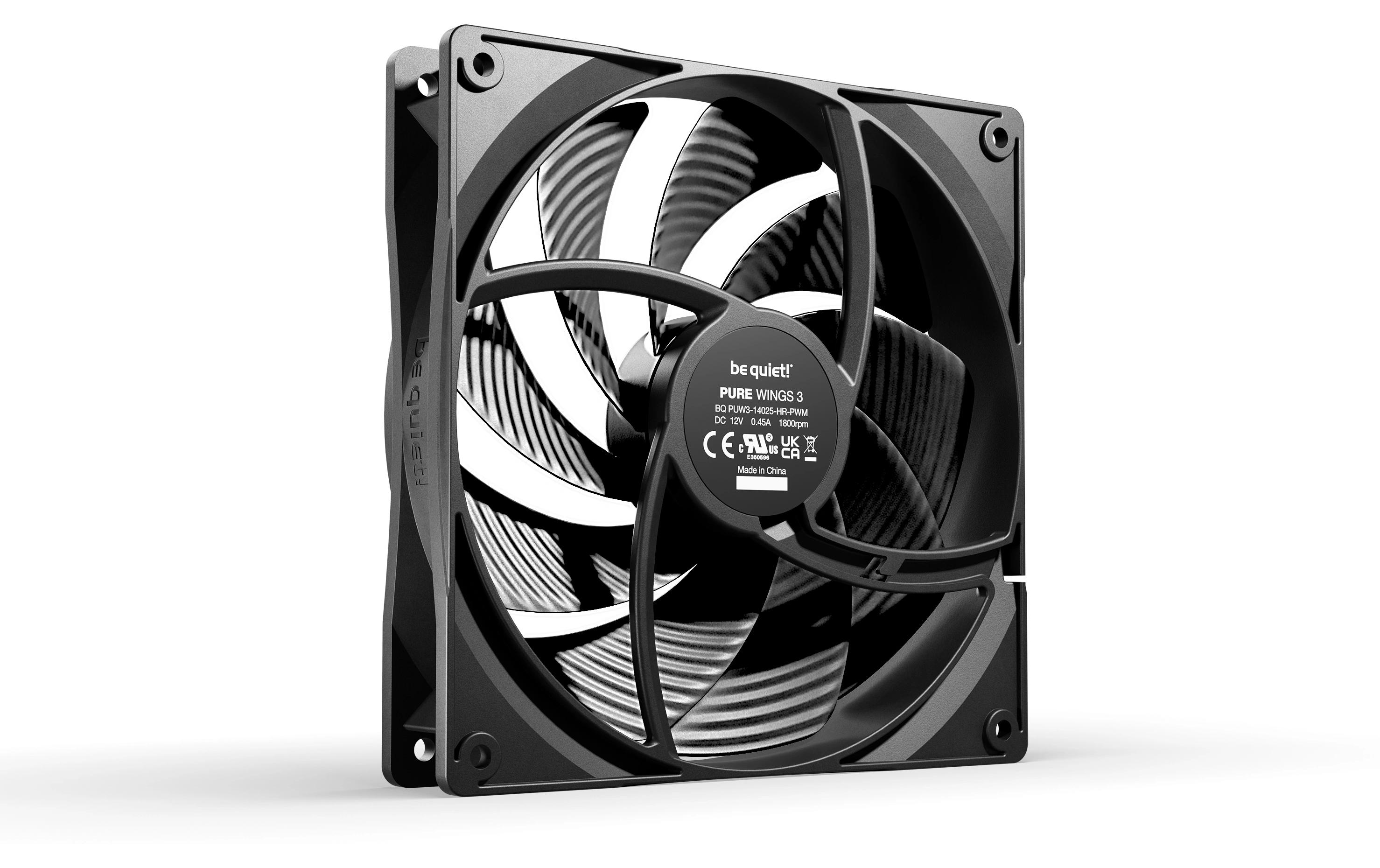 be quiet! PC-Lüfter PURE WINGS 3 140mm PWM HS 3-Pack
