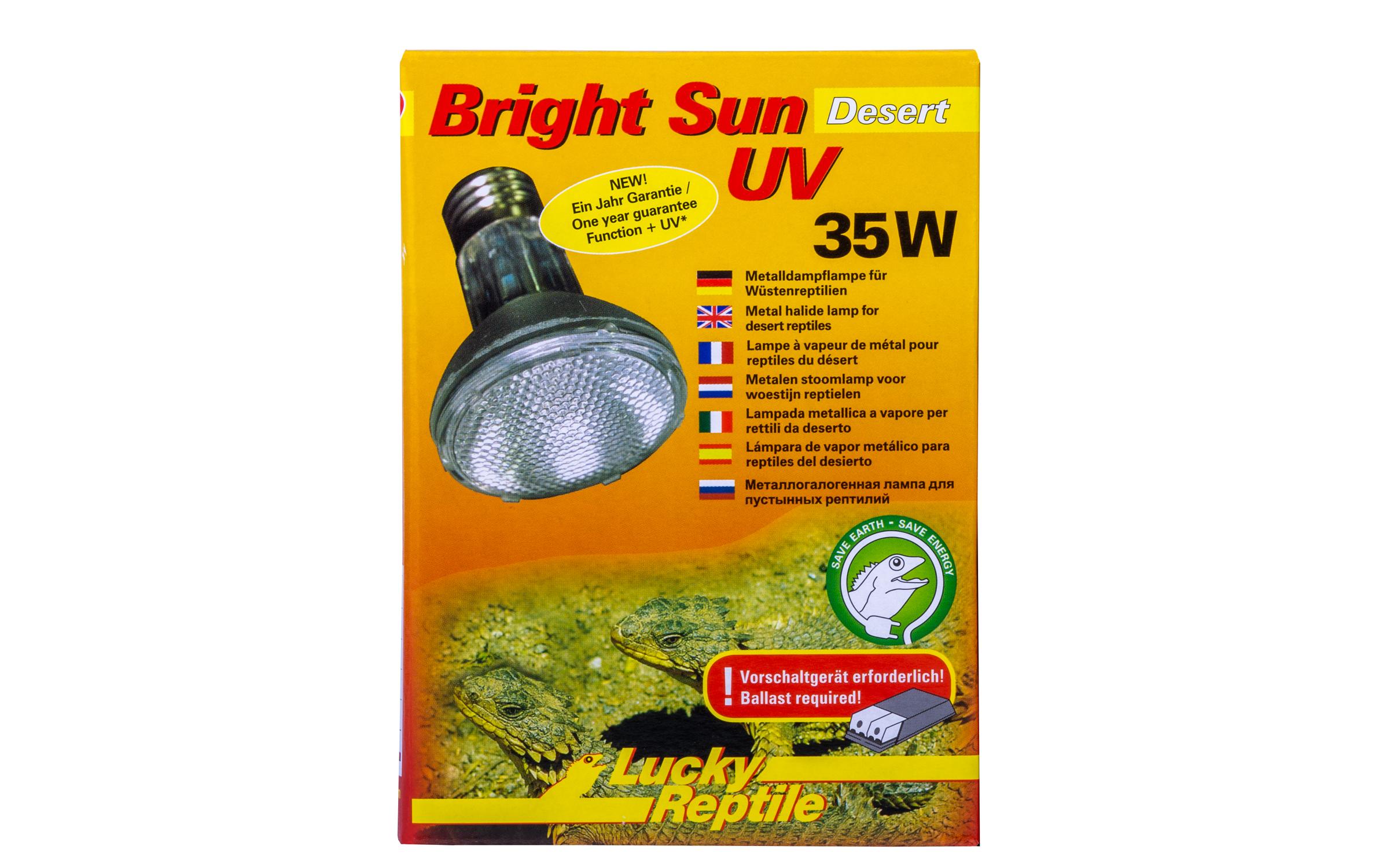 Lucky Reptile Terrarienlampe Bright Sun UV Desert 35 W Lucky Reptile Terrarienlampe Bright Sun UV Desert 35 W
