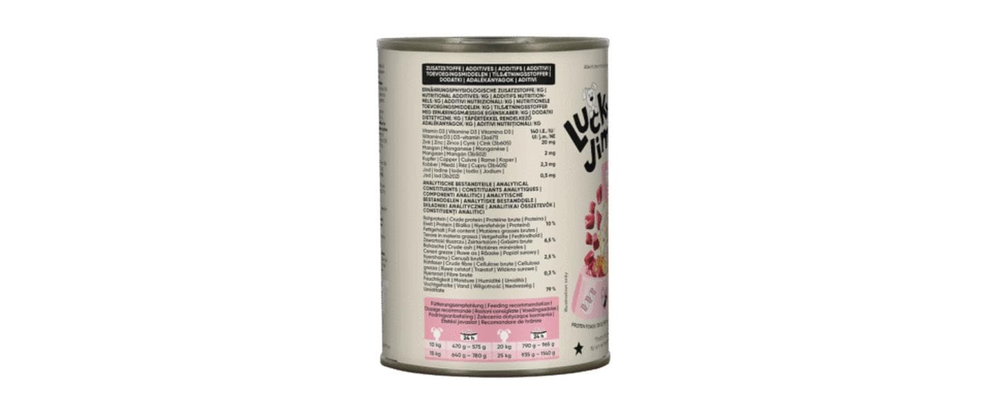 Lucky Jim Nassfutter Adult Rind und Lamm 400g