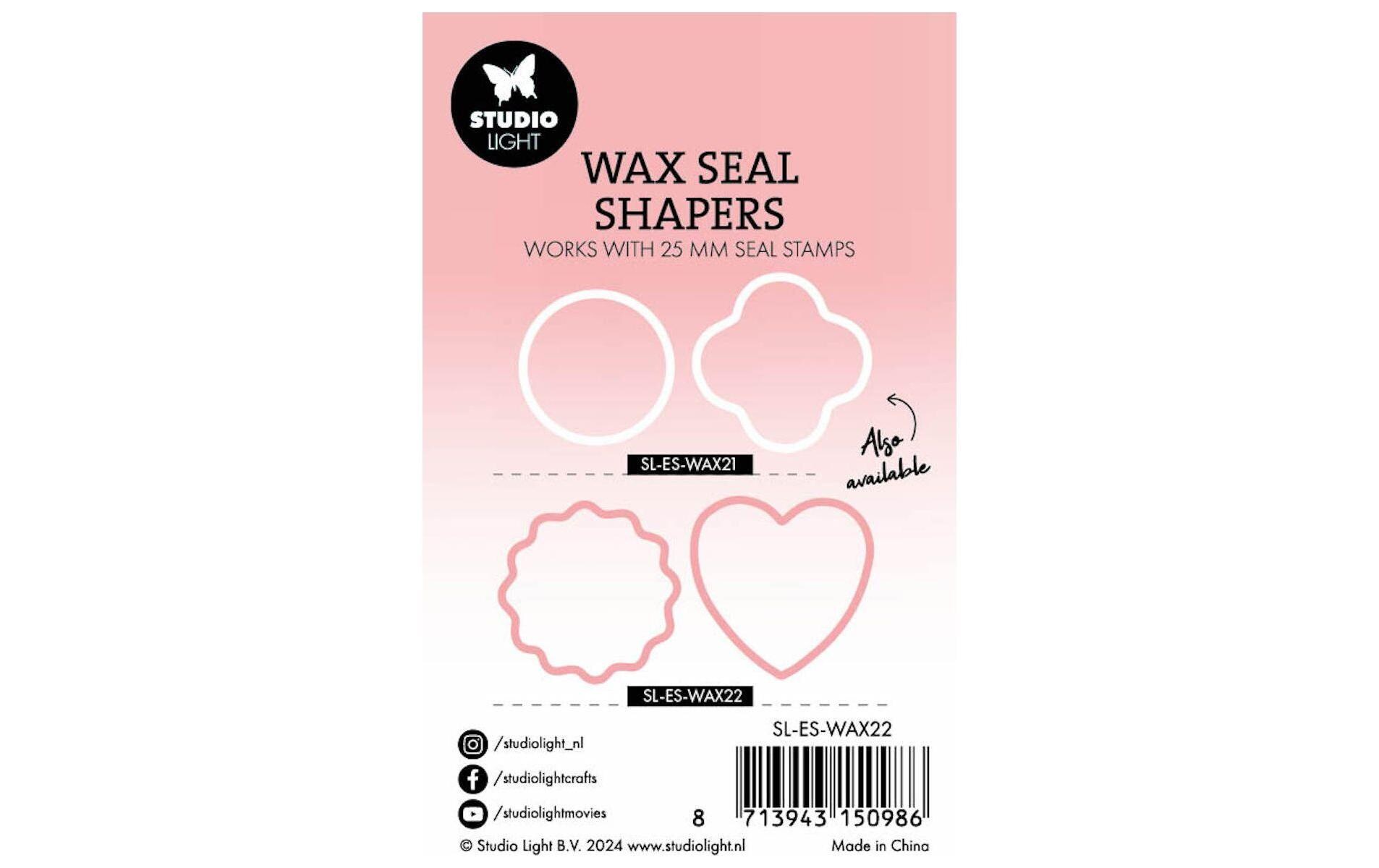 Studio Light Wachs Giessvorlagen Herz & Muschel, 2 Stück