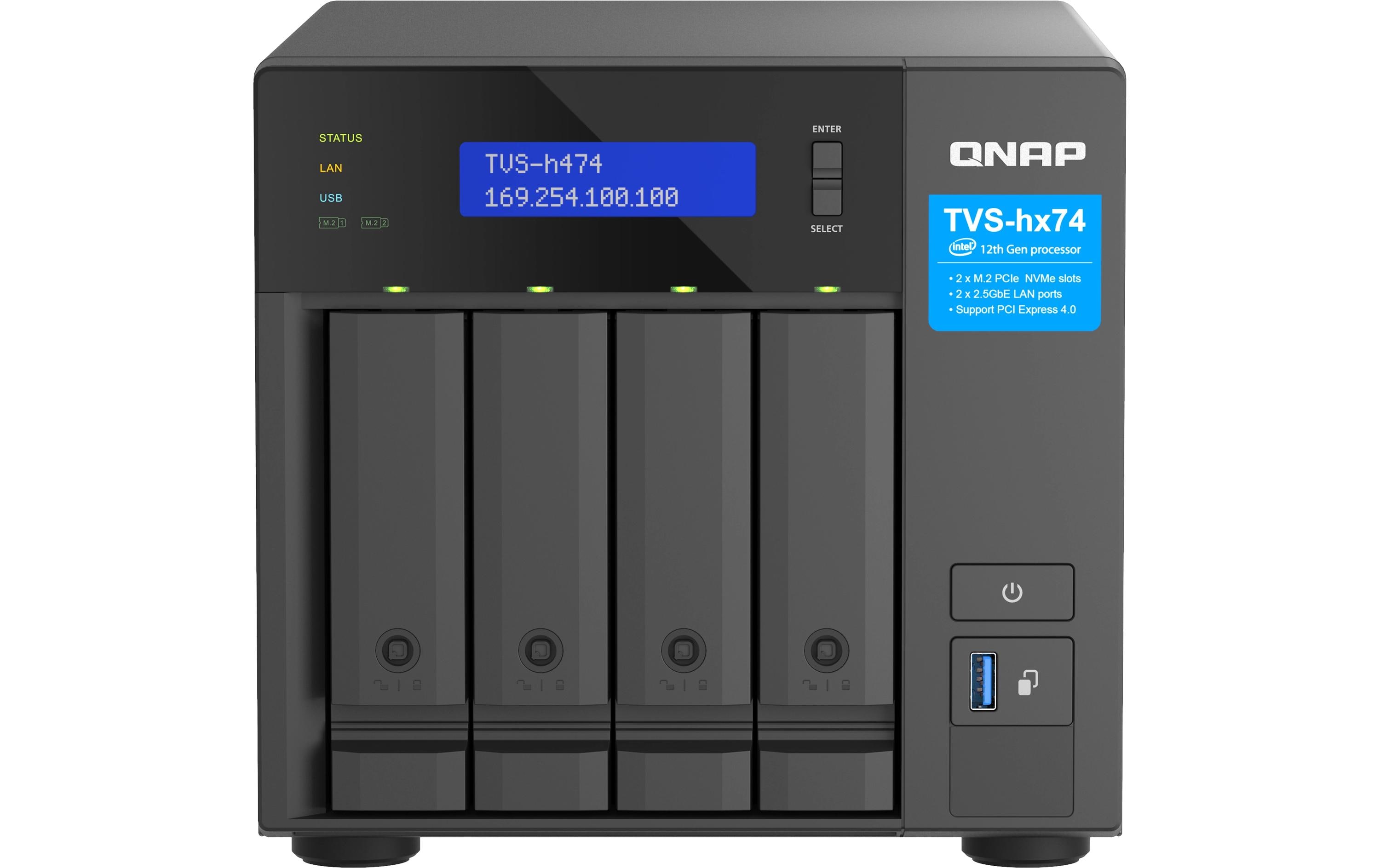 QNAP TVS-h474-PT-8G 4-bay QNAP TVS-h474-PT-8G 4-bay
