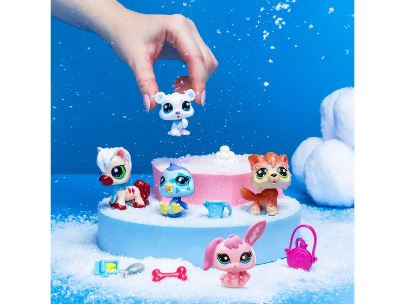 BANDAI Littlest Pet Shop Set 5 Pets Bergwelt & Accessoires BANDAI Littlest Pet Shop Set 5 Pets Bergwelt & Accessoires