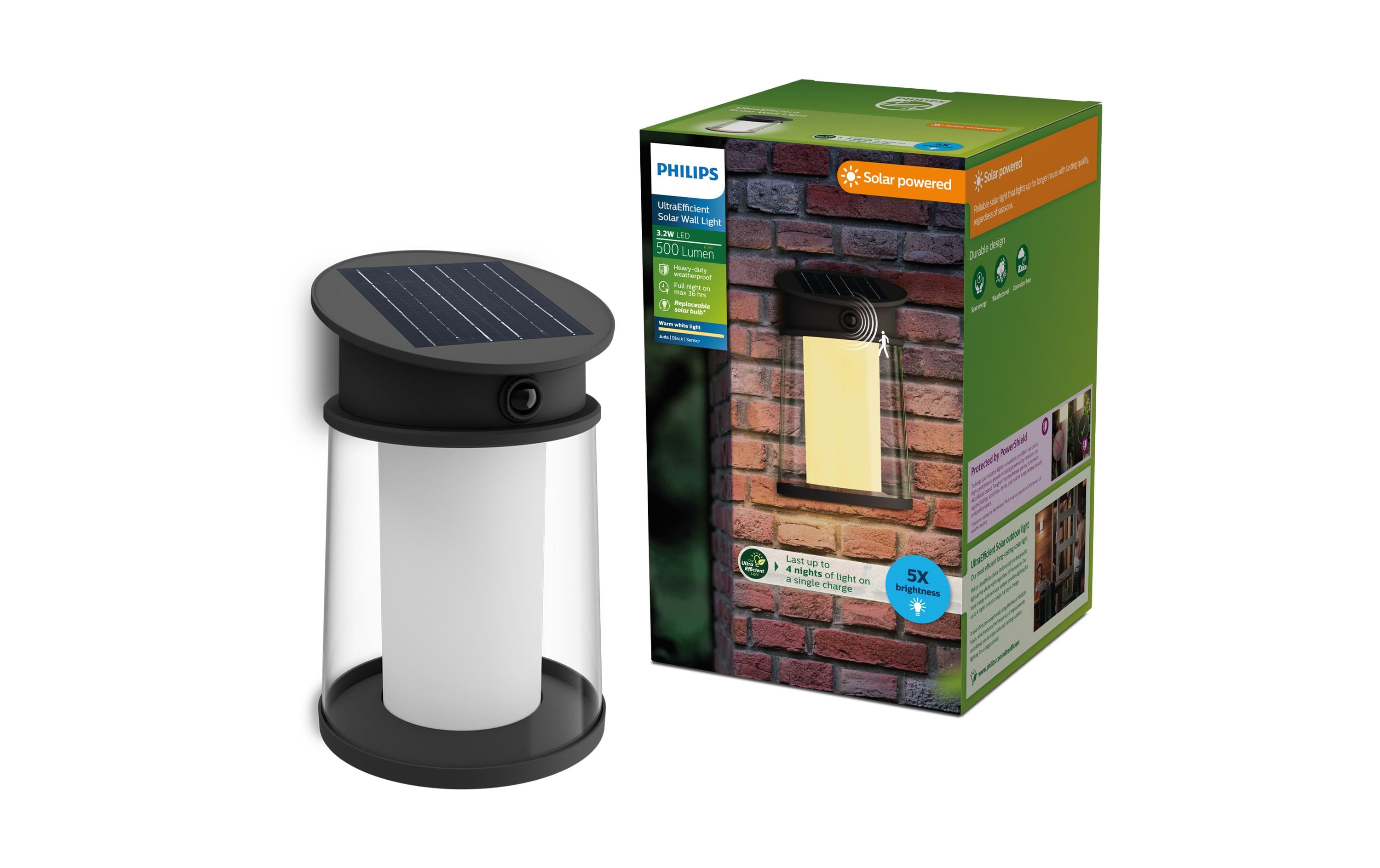 Philips Juda Wand Solar UE RD 2700K anthrazit Philips Juda Wand Solar UE RD 2700K anthrazit