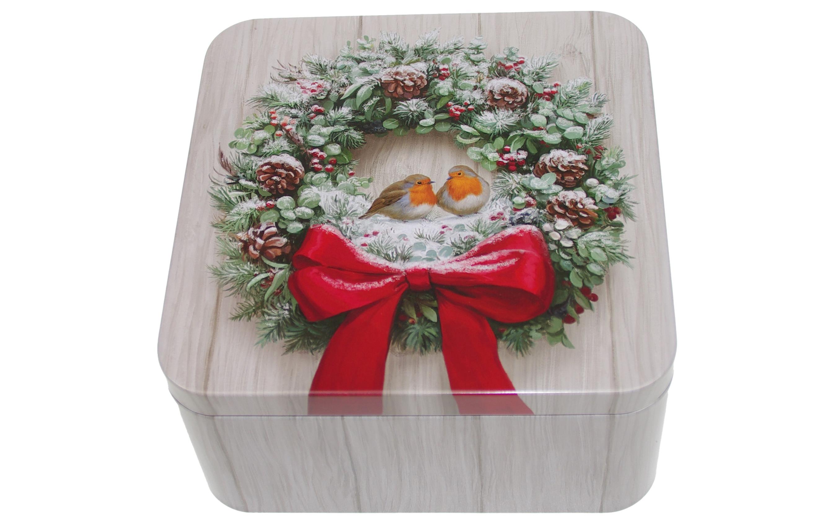 Gawol Guetzli-Dose Rotkehlchen 150 x 150, Höhe 75 mm