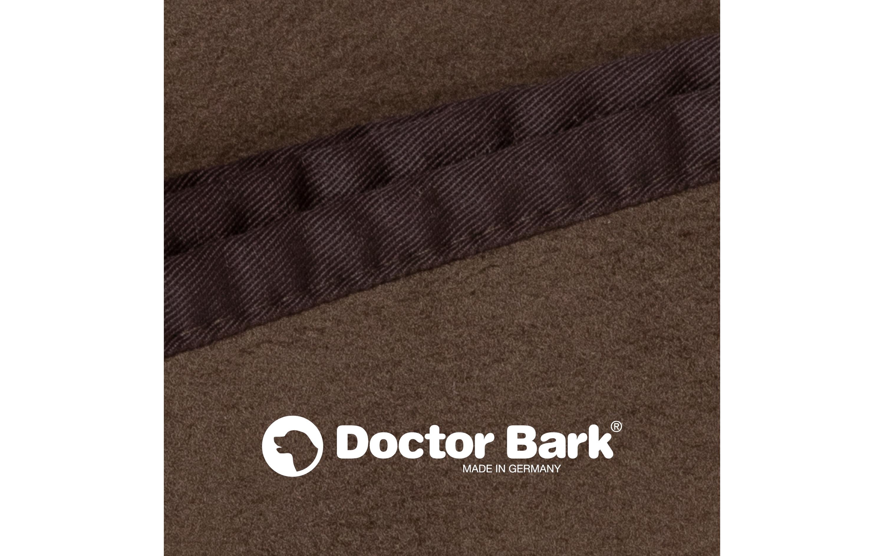 Doctor Bark Hunde-Decke Fleece M Braun, 100 x 70 cm
