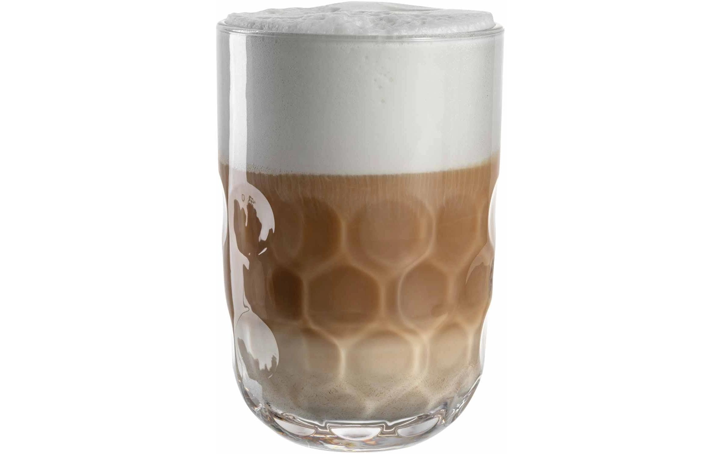 Leonardo Cappuccino Becher Gocce 1 380 ml, 2 Stück, Transparent