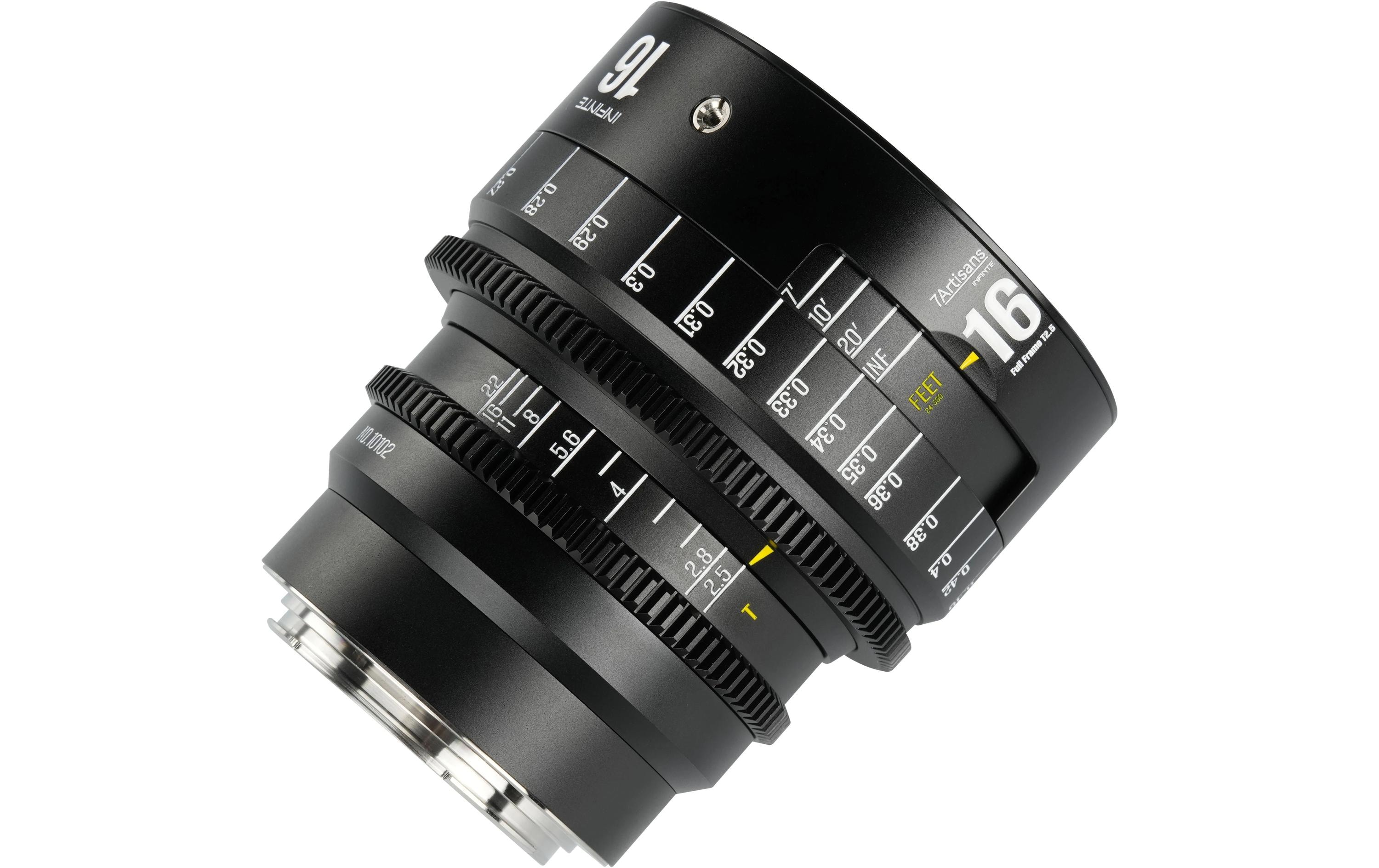 7Artisans Festbrennweite 16mm T/2.5 INFINTE Schwarz – Canon EF
