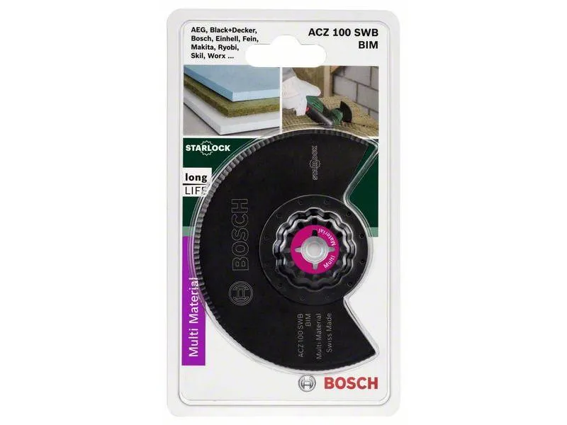 Bosch Segmentwellenschliffmesser Starlock BIM ACZ 100 SWB, 100 mm Bosch Segmentwellenschliffmesser Starlock BIM ACZ 100 SWB, 100 mm