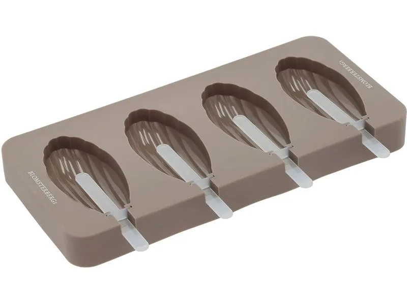 Blomsterberg Glaceform Madeleine, Silikon, Latte, 4 Stück