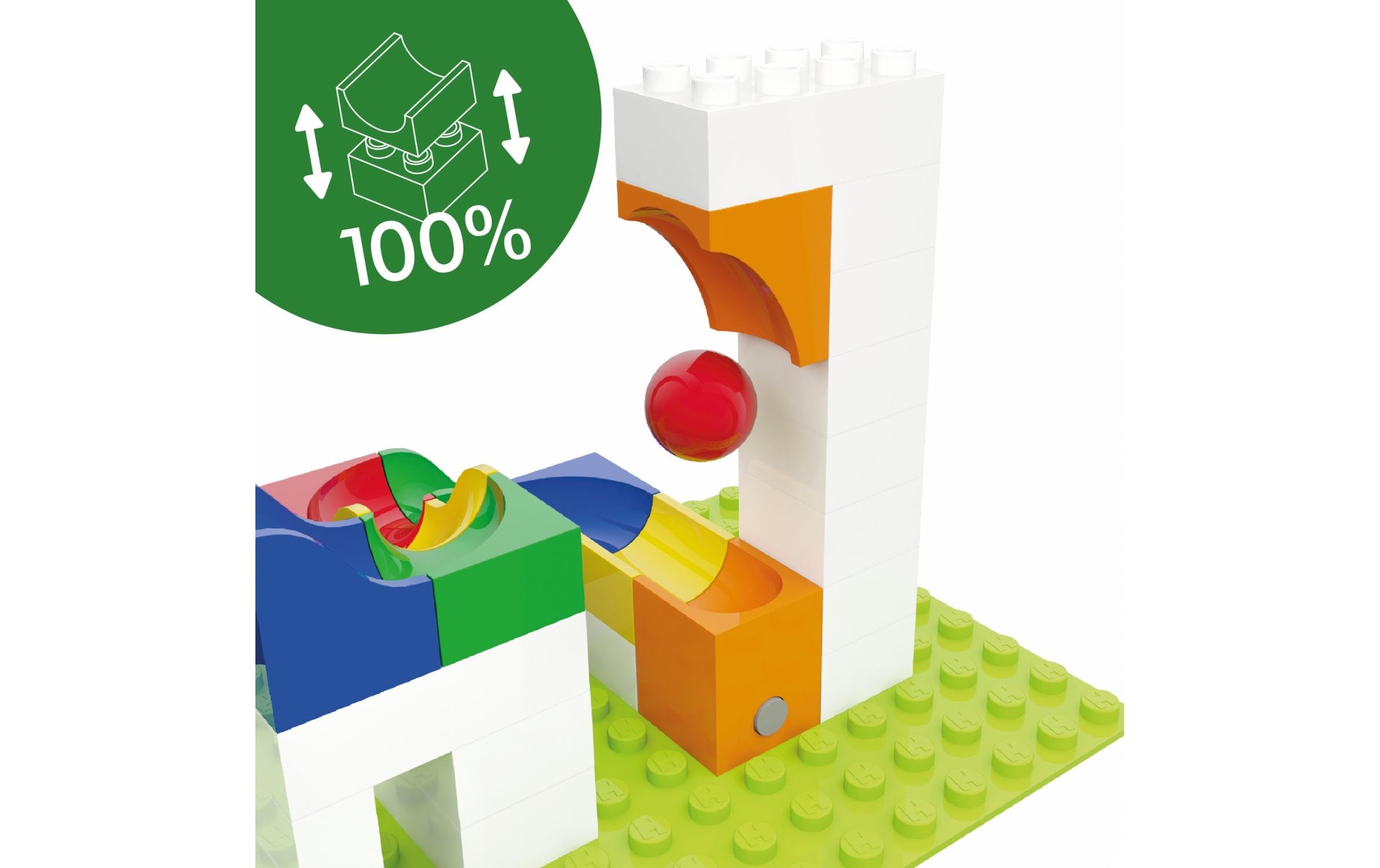 Hubelino Kugelbahn Katapult Erweiterung 41 Teile Hubelino Kugelbahn Katapult Erweiterung 41 Teile