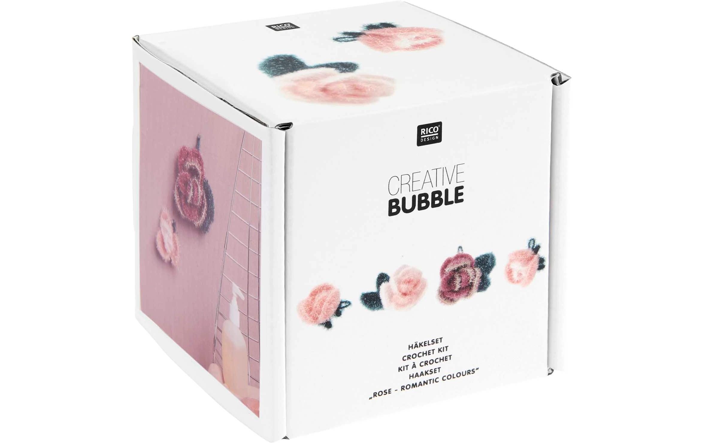 Rico Design Häkelset Bubble 6-teilig, Rose