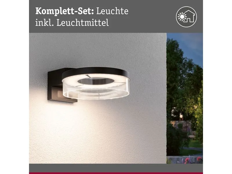 Paulmann LED Aussenwandleuchte Capera Bewegungsmelder Anthrazit Paulmann LED Aussenwandleuchte Capera Bewegungsmelder Anthrazit