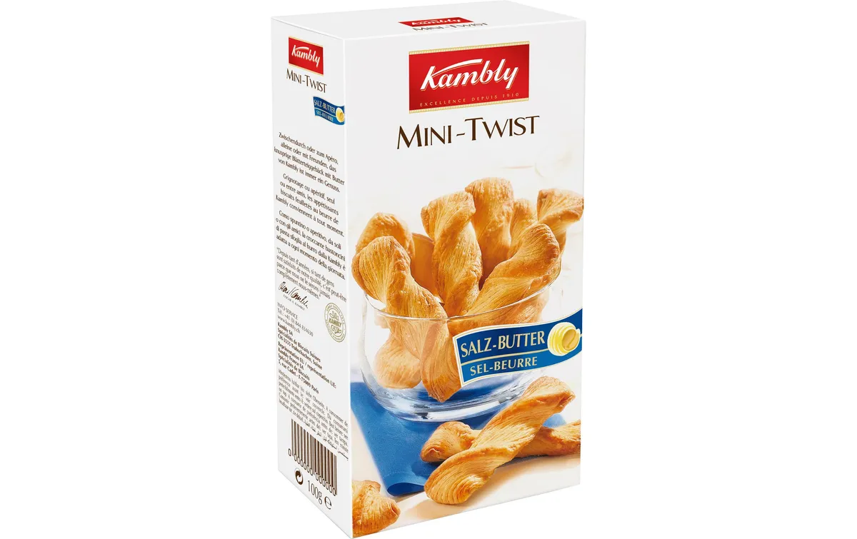 Kambly Apéro Mini Twist Salz 100 g Kambly Apéro Mini Twist Salz 100 g