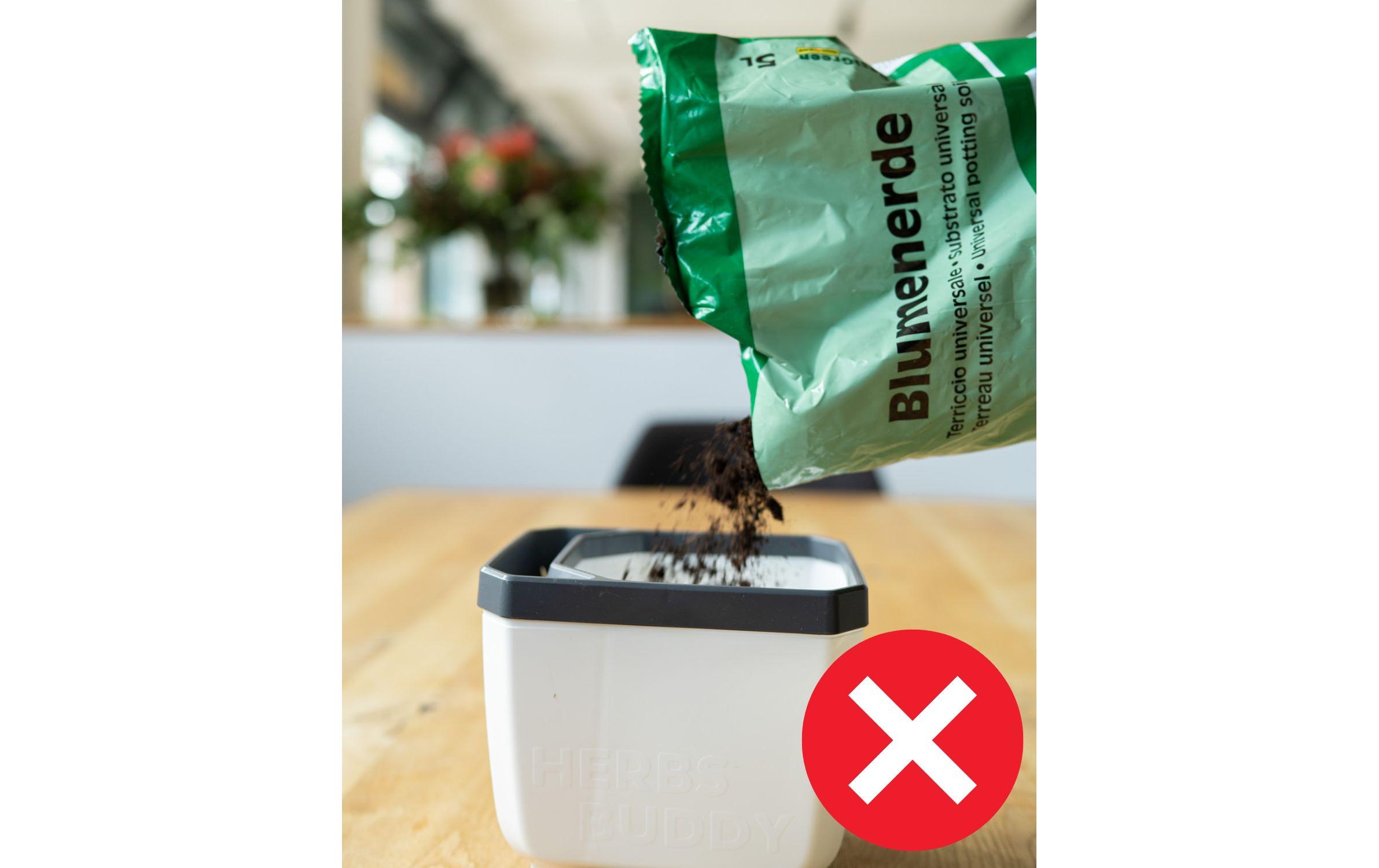 Gusta Garden HERBS BUDDY Kräutertopf 3er Set Weiss