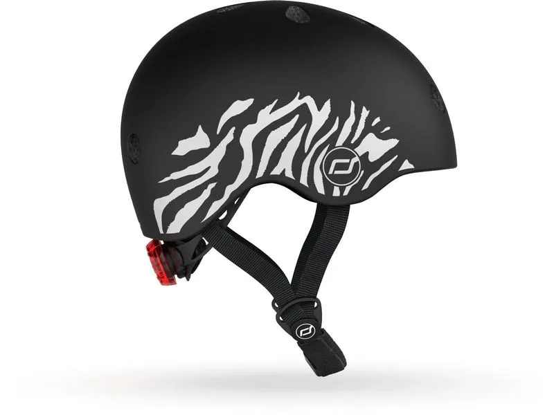 Scoot and Ride Kinderhelm Zebra Schwarz, XXS-S Scoot and Ride Kinderhelm Zebra Schwarz, XXS-S