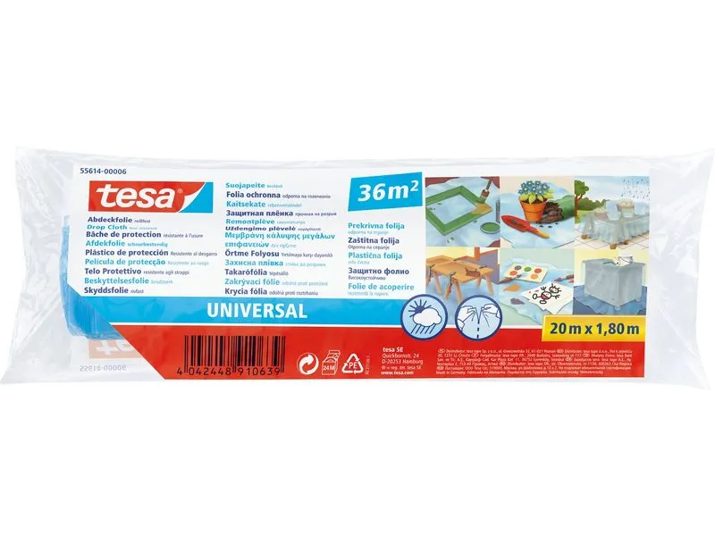 tesa Abdeckfolie Universal 20m x 1800 mm