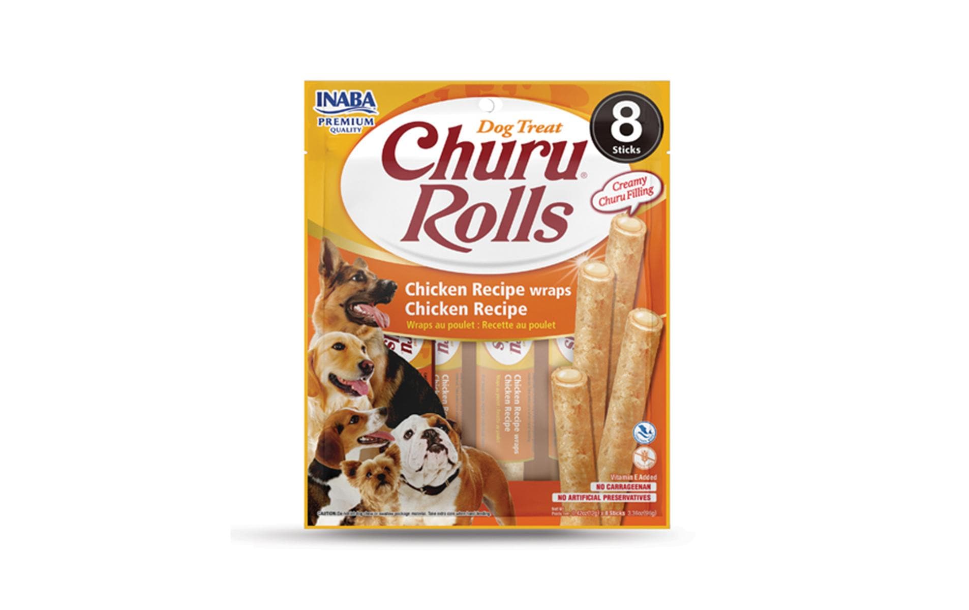 CIAO Churu Leckerli Rolls Huhn, 8 x 12 g CIAO Churu Leckerli Rolls Huhn, 8 x 12 g