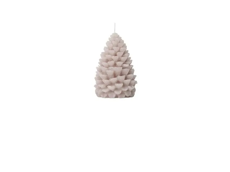 Broste Copenhagen Pine Figure Kerze Linen, 7 x 10 cm