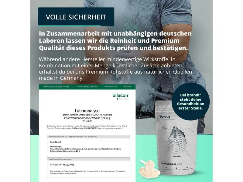 Brandl-Nutrition Pulver Vegan Protein All-in-One Post Workout Banane 1000 g Brandl-Nutrition Pulver Vegan Protein All-in-One Post Workout Banane 1000 g