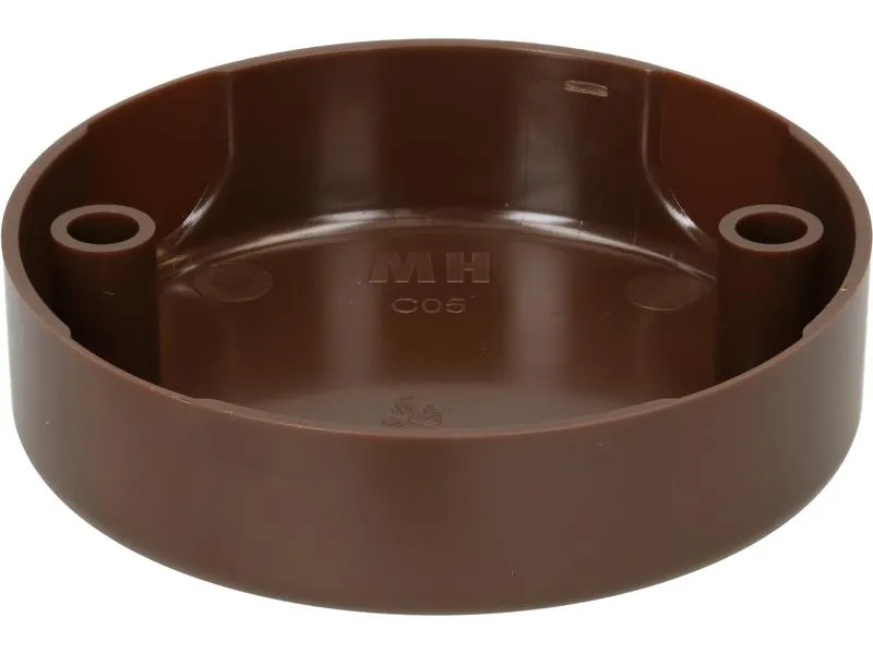 Max Hauri Deckenrosette rund, 2 Befestigungslöcher, Braun Max Hauri Deckenrosette rund, 2 Befestigungslöcher, Braun