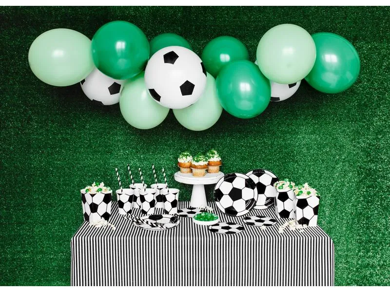 Partydeco Einwegteller Fussball 18 cm, 6 Stück, Schwarz/Weiss Partydeco Einwegteller Fussball 18 cm, 6 Stück, Schwarz/Weiss