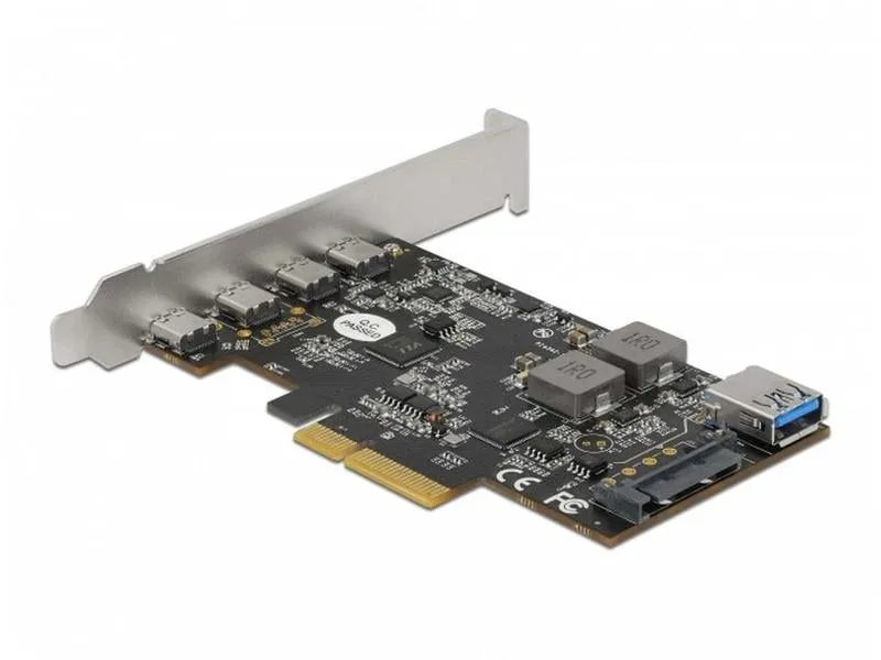 Delock PCI-Express-Karte 90059 USB 3.1 Gen2 - 4x USB-C Delock PCI-Express-Karte 90059 USB 3.1 Gen2 - 4x USB-C