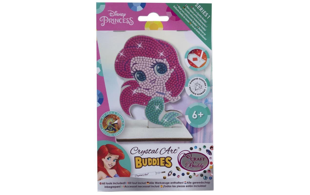 CRAFT Buddy Bastelset Crystal Art Buddies Disney Arielle Figur