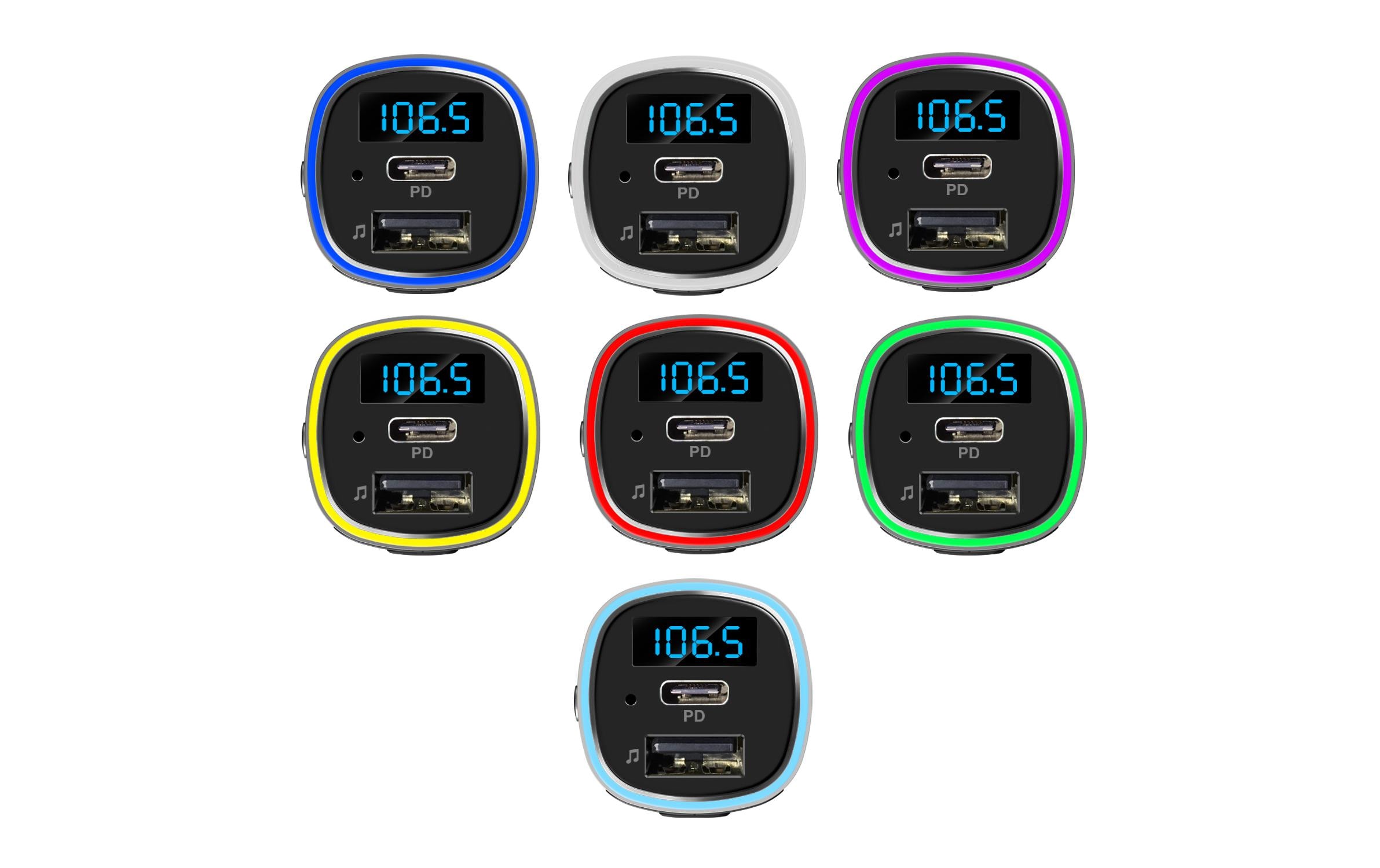 onit FM-Transmitter mit USB-Ladegerät