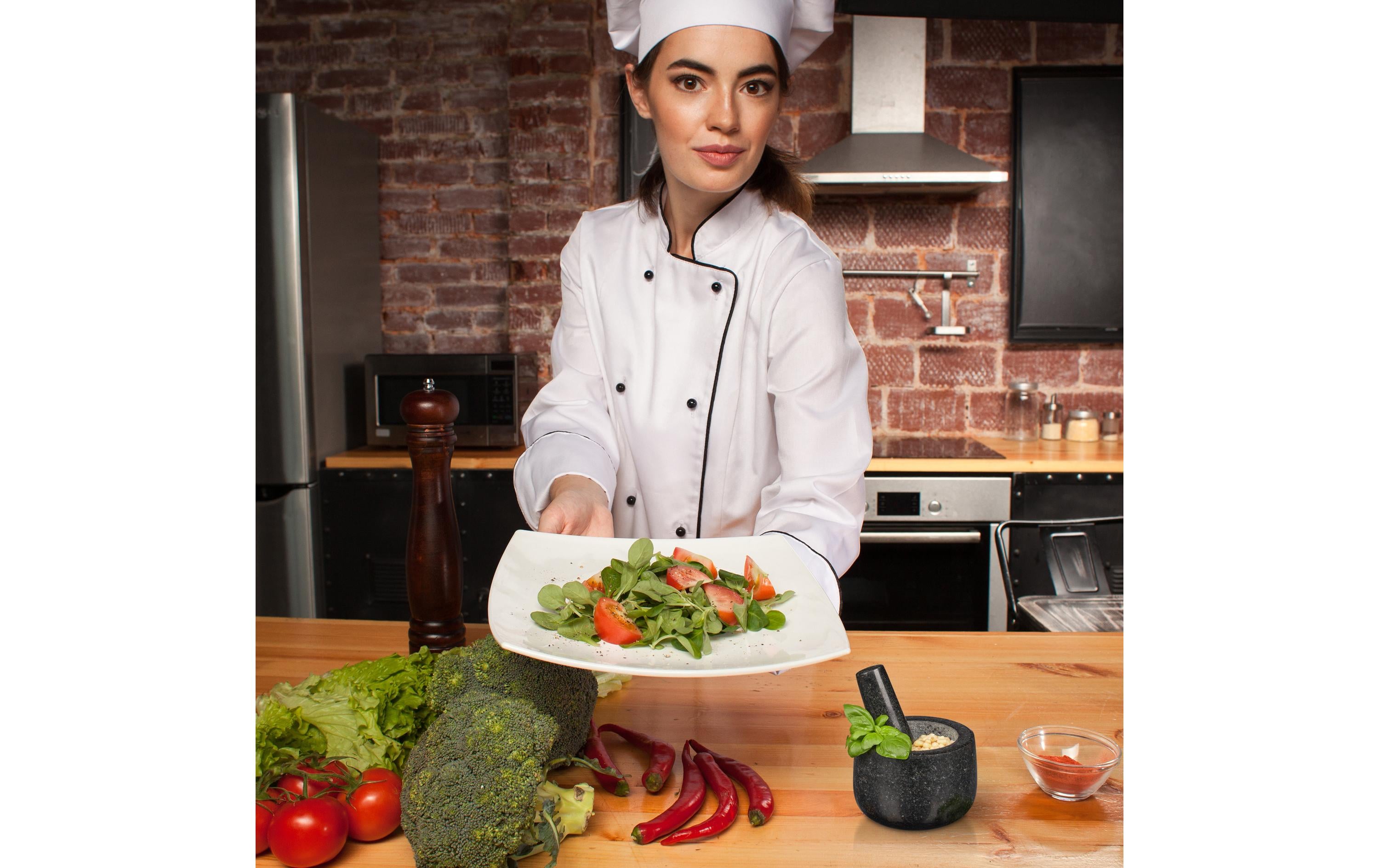 relaxdays Mörser mit Stössel 12 cm, Granit