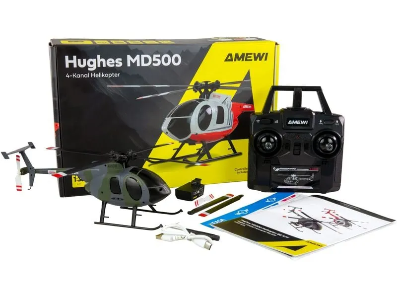 Amewi Helikopter Hughes MD500 Militär 4-Kanal 6G RTF