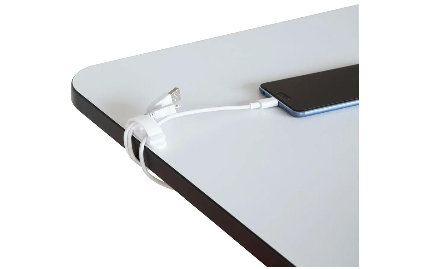 Max Hauri Kabel-Clip 8 Stück, Weiss