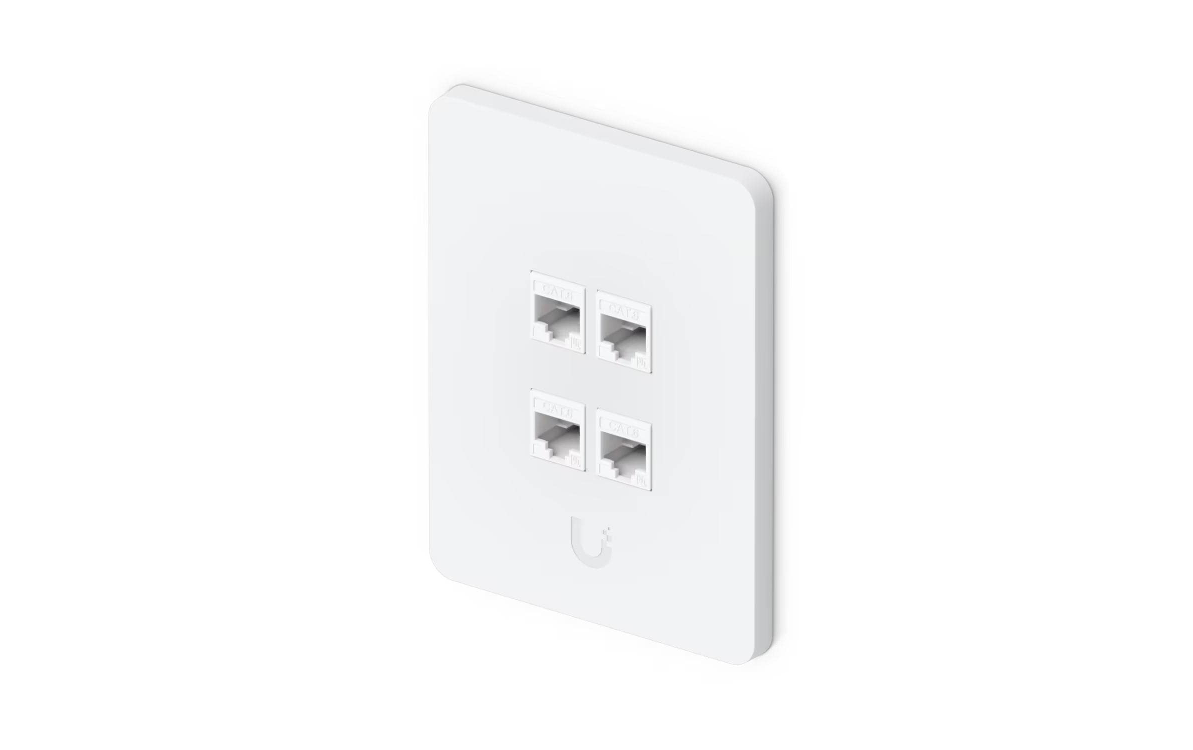 Ubiquiti Vertikal Paintable Keystone Wall Plate 4-Port, 4er-Pack