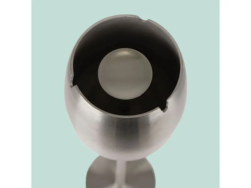 relaxdays Standaschenbecher Silber relaxdays Standaschenbecher Silber