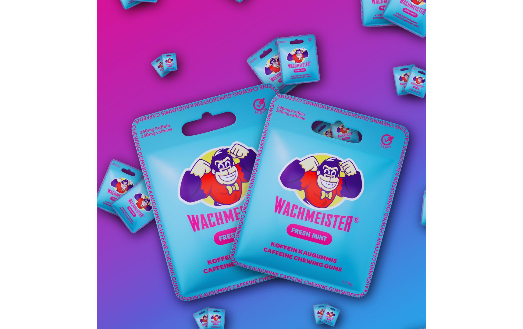 Wachmeister Kaugummi Koffein Kaugummi Minze 17.6 g Wachmeister Kaugummi Koffein Kaugummi Minze 17.6 g