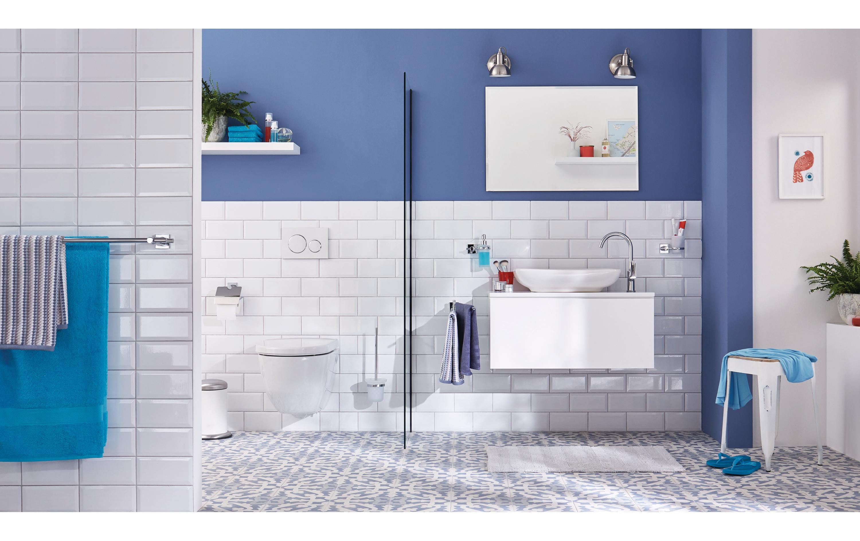 tesa Hukk Zahnbürstenhalter ohne Bohren, silber