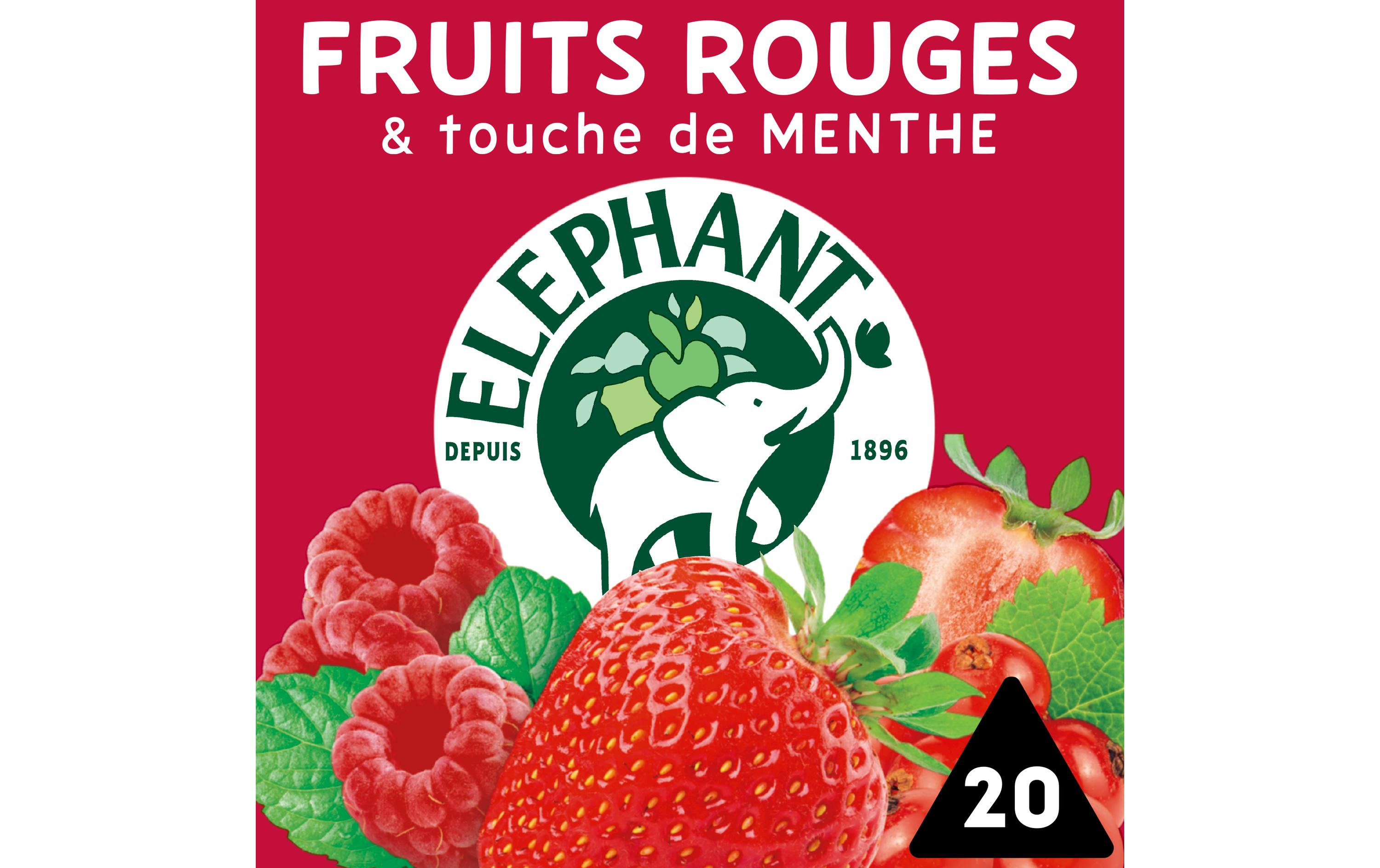 Eléphant Teebeutel Infusion Fruit Rouges 20 Stück