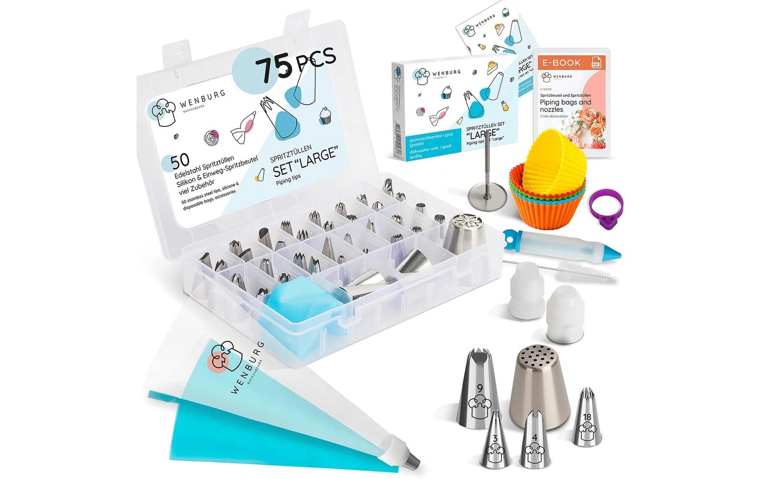 Wenburg Spritztülle - Set, 75-tlg Wenburg Spritztülle - Set, 75-tlg