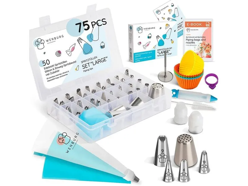 Wenburg Spritztülle - Set, 75-tlg Wenburg Spritztülle - Set, 75-tlg