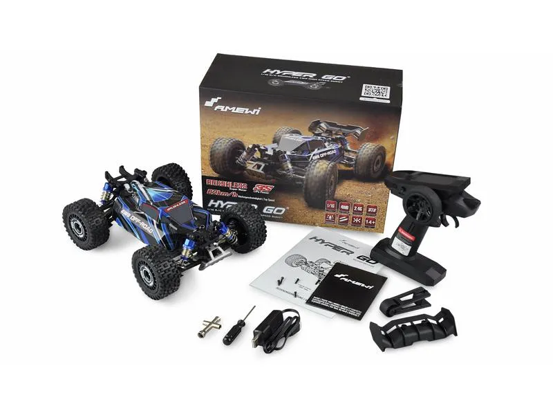 Amewi Buggy Hyper GO Brushless 4WD, Blau, 1:16, RTR Amewi Buggy Hyper GO Brushless 4WD, Blau, 1:16, RTR