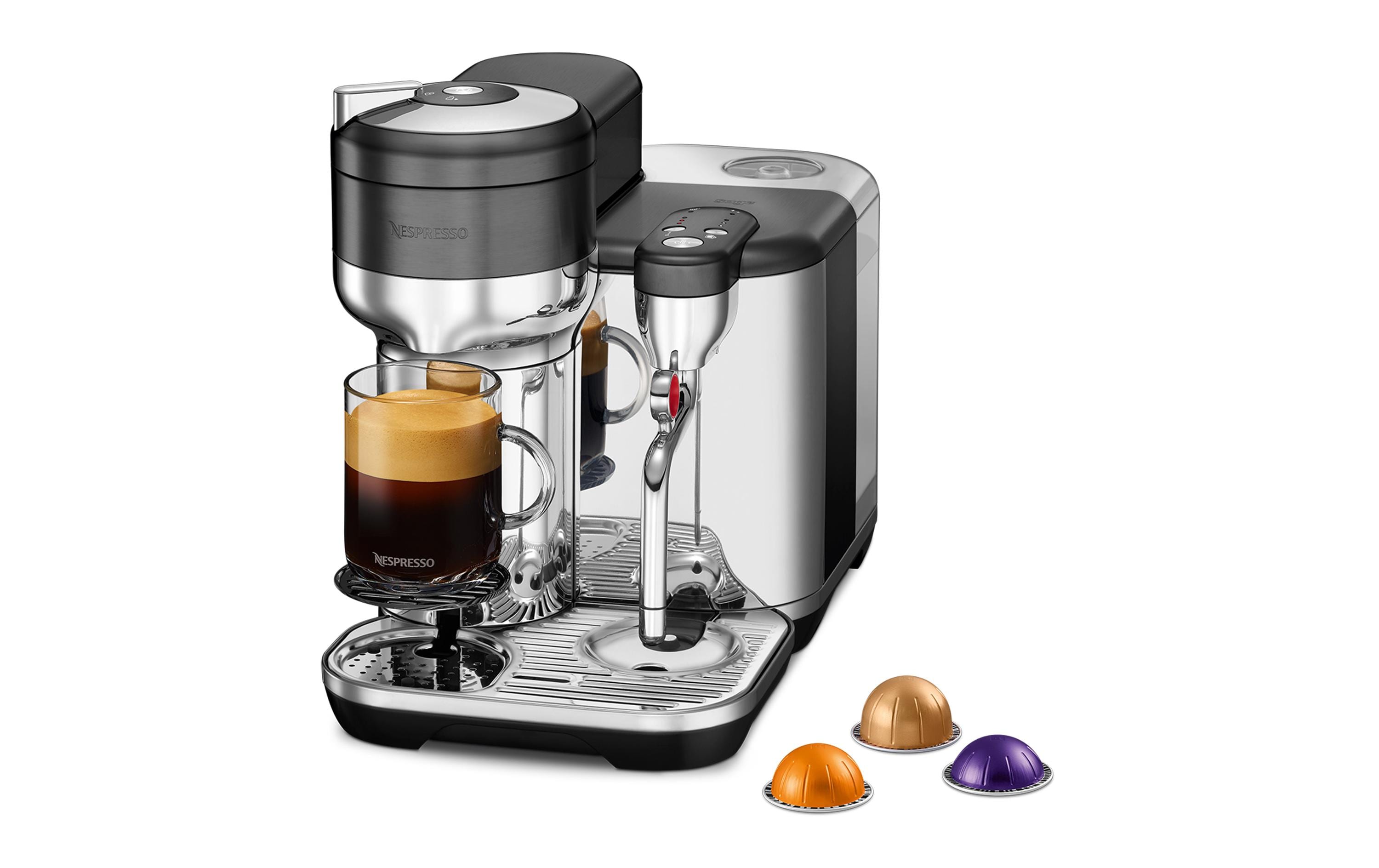 Sage Kaffeemaschine Nespresso Vertuo Creatista Black Steel Sage Kaffeemaschine Nespresso Vertuo Creatista Black Steel