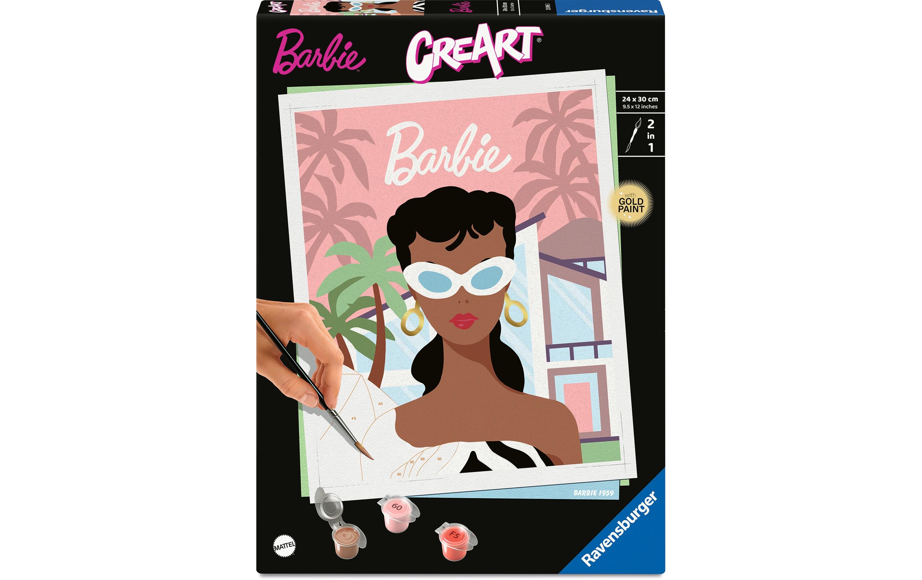 Ravensburger Malen nach Zahlen CreArt – Barbie 1959 Ravensburger Malen nach Zahlen CreArt – Barbie 1959