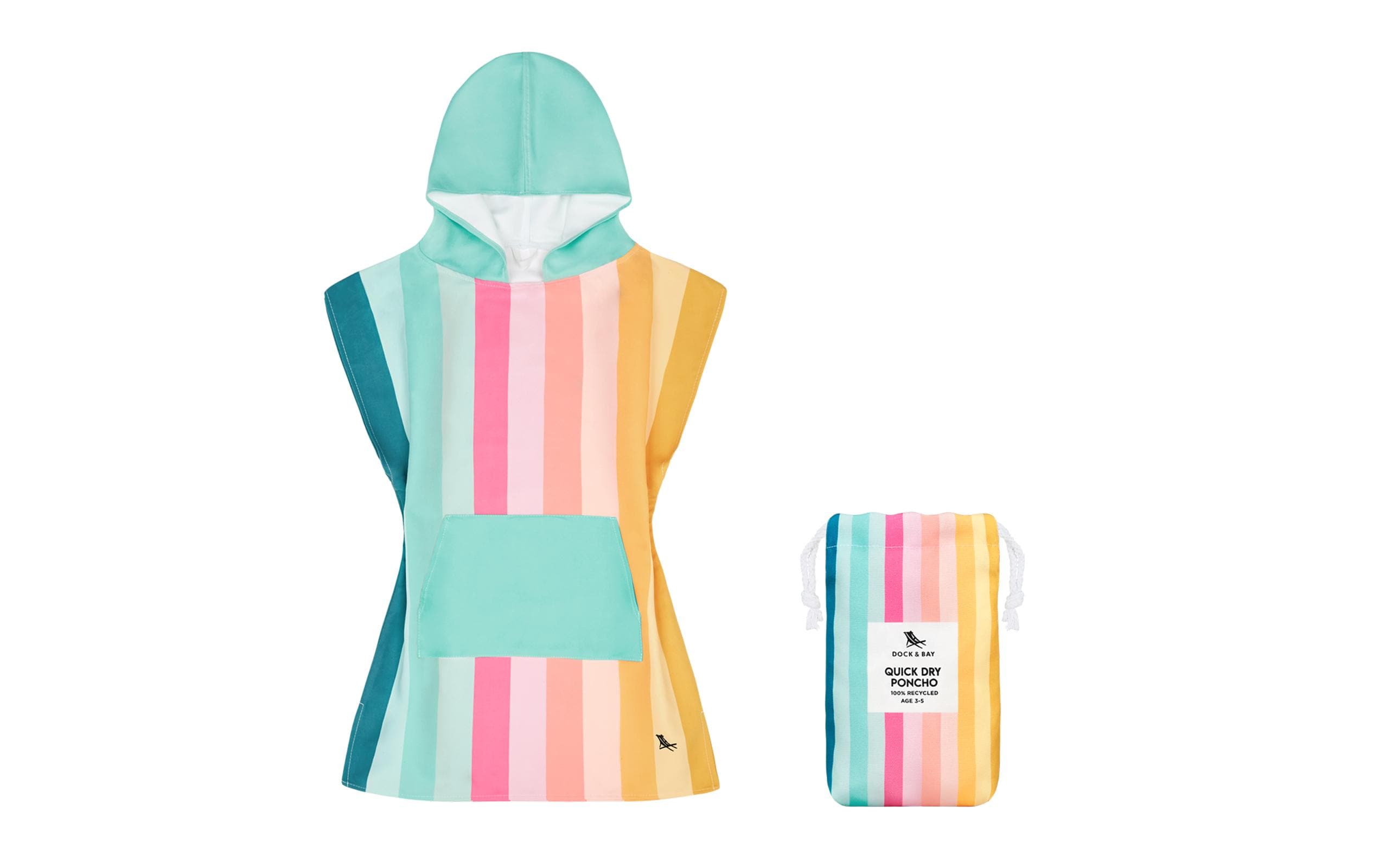 Dock & Bay Badeponcho 3-5, Mehrfarbig
