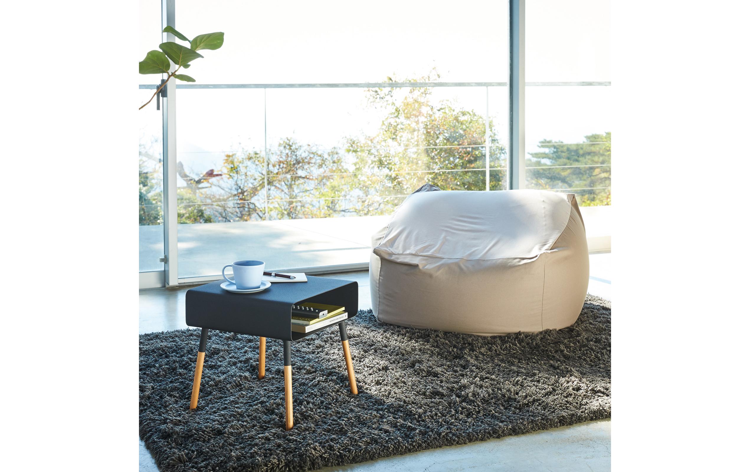 Yamazaki Beistelltisch Plain 35 x 35 cm, Schwarz