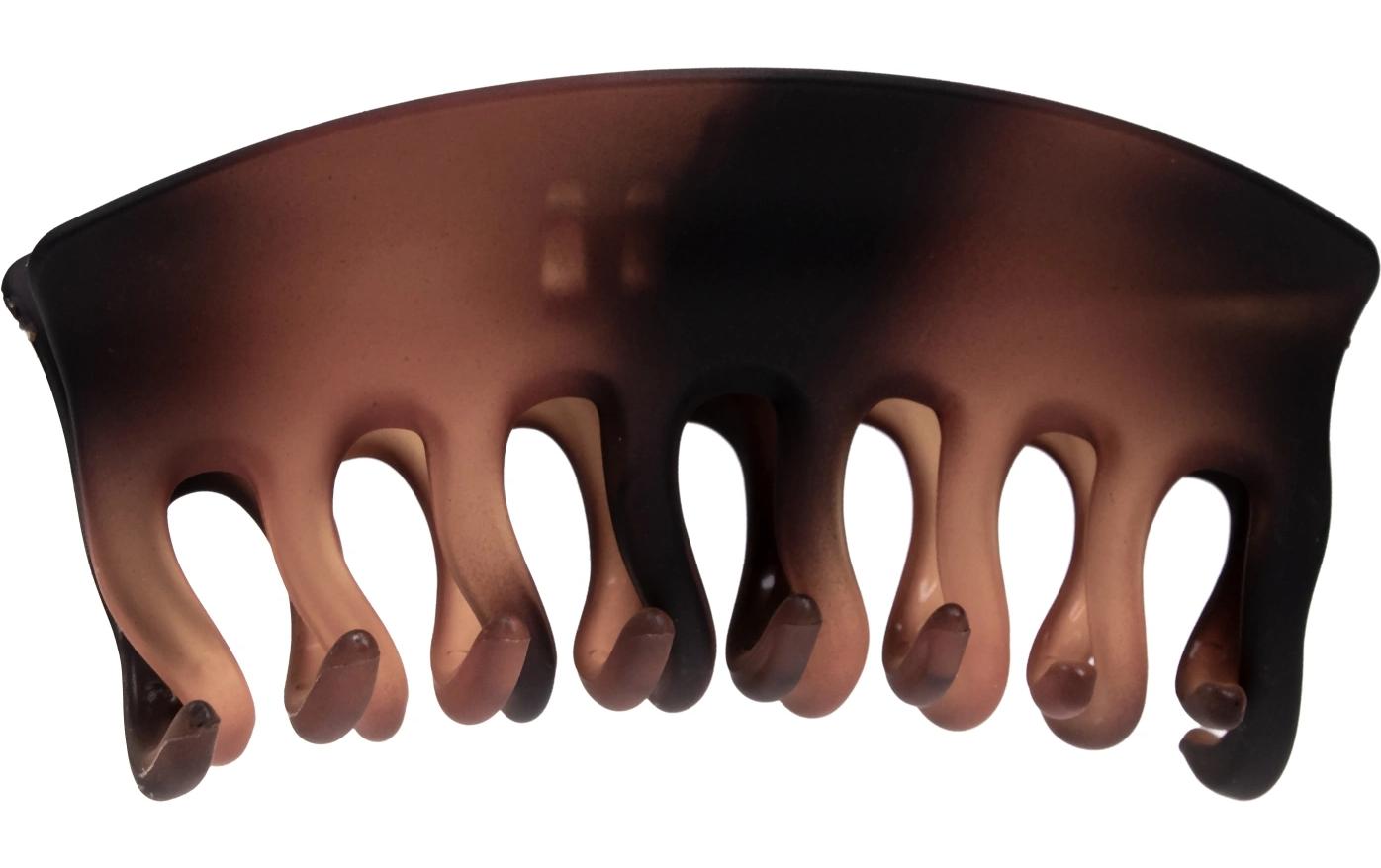 Parsa Beauty Haarklemme T-Shell, gross, matt Braun 1 Stück